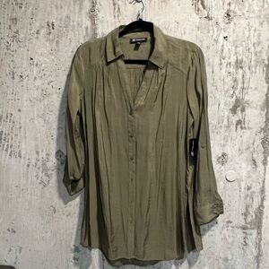 INC International Concepts Sage Blouse
